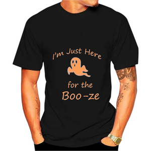 I am just here for the Boo-ze Funny Halloween Tshirt